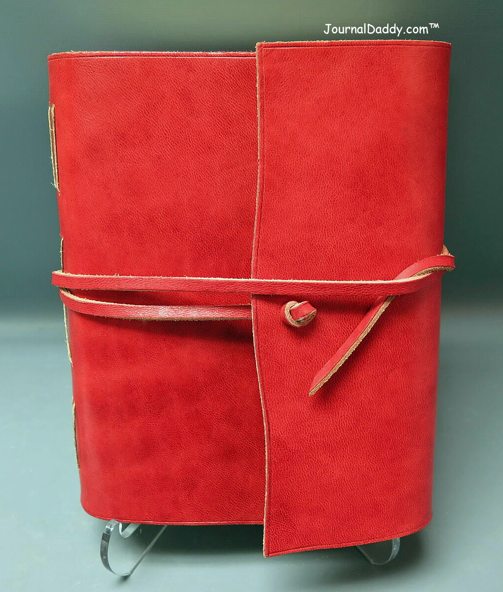JournalDaddy's tweet image. Gigliodoro Red Leather Blank Unlined Notebook Journal large 6x8.25 inches. Made In Italy. This will be in San Angelo  at our next show this weekend 11-7-20 along with many more.