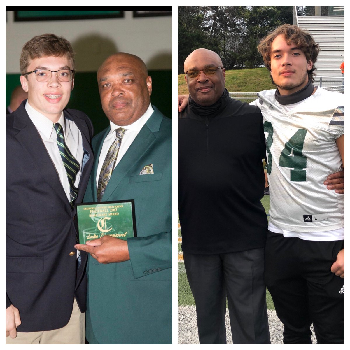 MeLisaDavRN's tweet photo. You’ve yelled, you’ve screamed, you’ve coached hard, but then you’ve encouraged, uplifted, given advice, & taught our son how to better himself on & off the field. Your words this evening meant the world to us. Thx Coach Brown #LastTackle @JmldavDavenport @LD86534 https://t.co/XKc9B8AICD