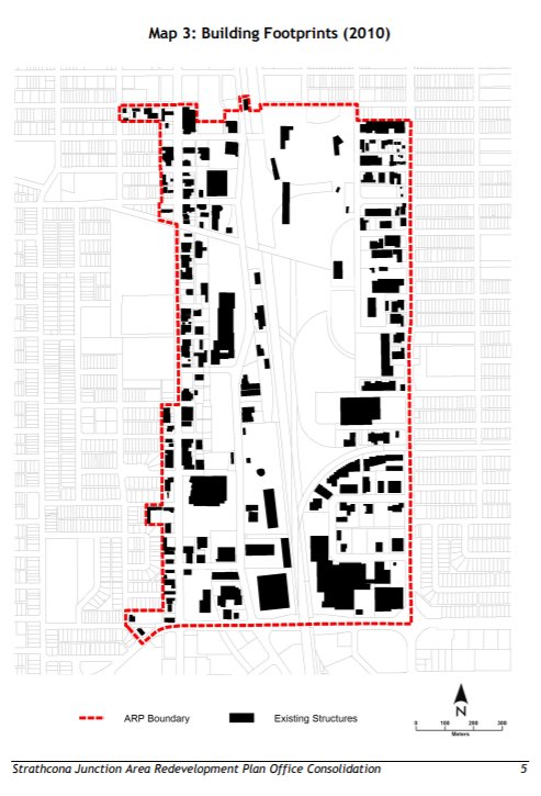 A  #yegcc inquiry led the  @CityofEdmonton to do a planning study for the entire area around CP’s South Edmonton Yard led by  @citylifesue and  @mcguire_julie. What resulted was the Strathcona Junction Area Redevelopment Plan, adopted in 2011.  https://webdocs.edmonton.ca/infraplan/plans_in_effect/Strathcona_Junction_ARP_Consolidation.pdf