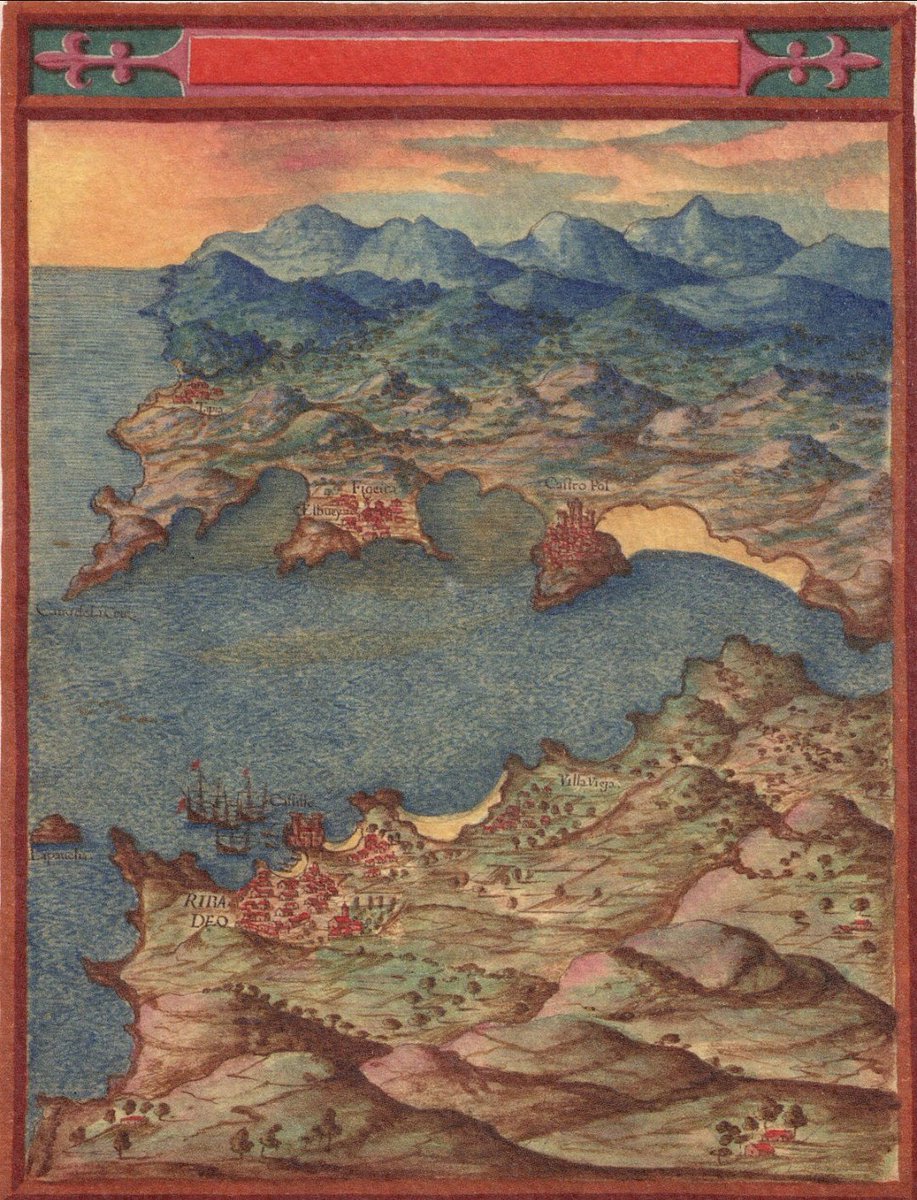 CarmemMarx's tweet photo. Day 5 #30DayMapChallenge is about #Blue what remind me this map of Pedro Teixeira Albernaz, made in 1634, Ria de Ribadeo. #maps #mapsarecute #History #maphistory https://t.co/sxelADgWay