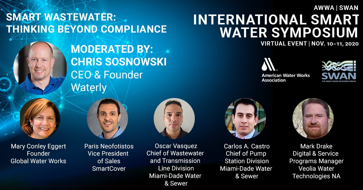 SWAN_forum's tweet photo. Smart water is also smart #wastewater. Compliance is critical, but improving efficiency of operations, transferring knowledge + reducing overall costs are also key drivers for #utilities to implement #smartwater systems. Last days to register: https://t.co/LAYJTPEbSl https://t.co/mAVfg1RBEd