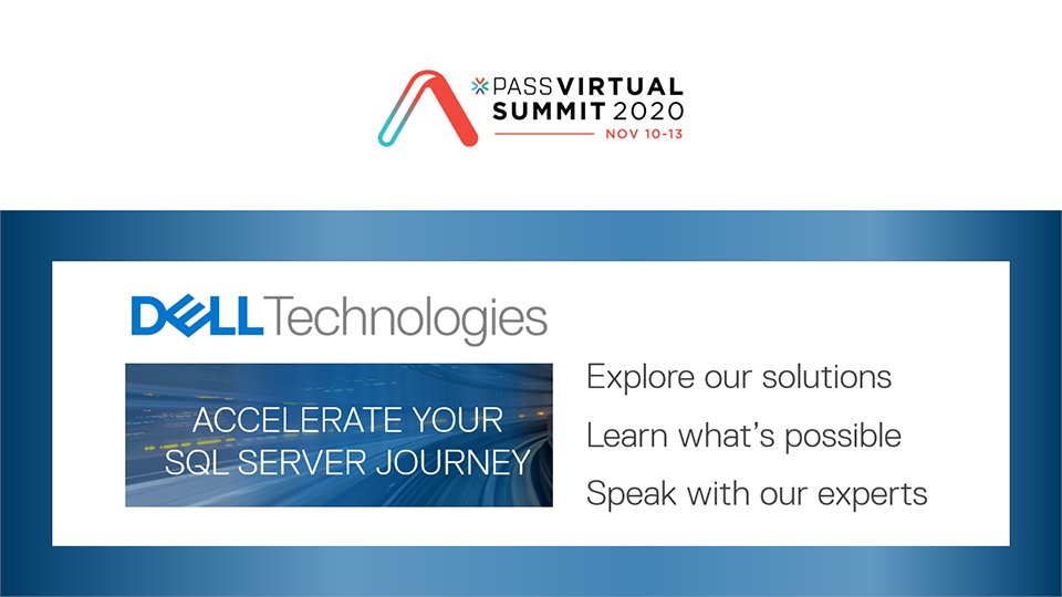 perfettoc's tweet image. #SQLServer 2019 is a game changer. Is your current infrastructure optimized to support it? We tested #BigDataCluster on our infrastructure & guess what? Ours is! Visit our virtual booth #PASSsummit 2020 to learn more! #DellTechnolgies #Iwork4Dell