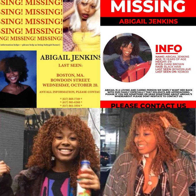 StacoS's tweet photo. HAVE YOU SEEN ME ?
Name: Abigail Jenkins
Last seen: This past Wednesday 10/28, Bowdoin St in Dorchester 

DO YA THING TWITTER, LET'S FIND HER!
PLEASE SHARE!

(via @redkatern) https://t.co/kKsXeGZdCN