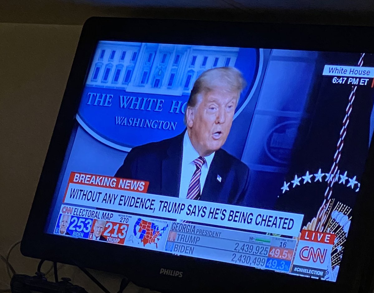 JamesKavanagh_'s tweet photo. Obsessed with the headline on screen as he lies, live 😂 This is absolutely surreal https://t.co/tAcVztp3UI