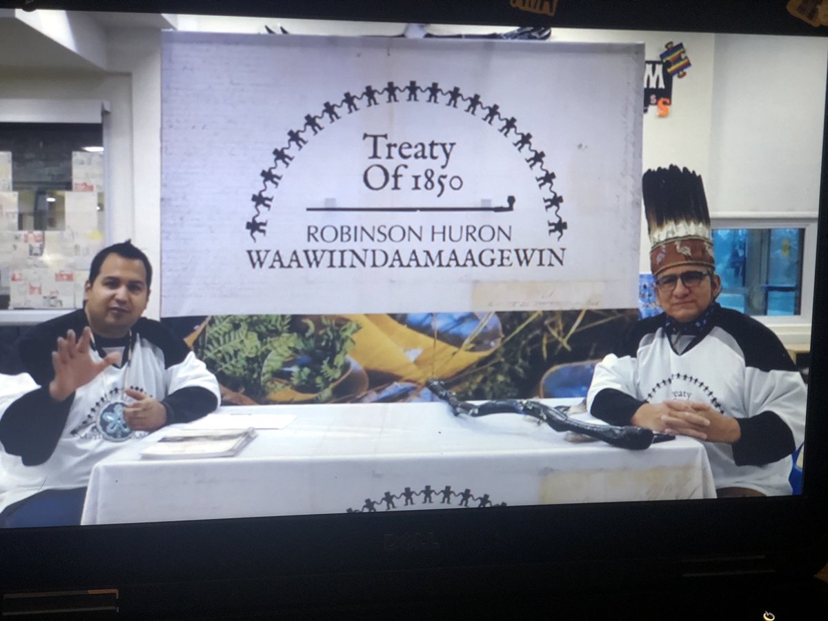 MrsMessen1's tweet photo. Our 5/6 class was honoured to join in live with some amazing Chiefs and council from around the province to learn more about Treaties. Miigwech to Mrs. Fisher for organizing this learning opportunity at OLS @olsnpsc #TreatiesRecognitionWeek @npsc_schools https://t.co/Ys1ELt35Im