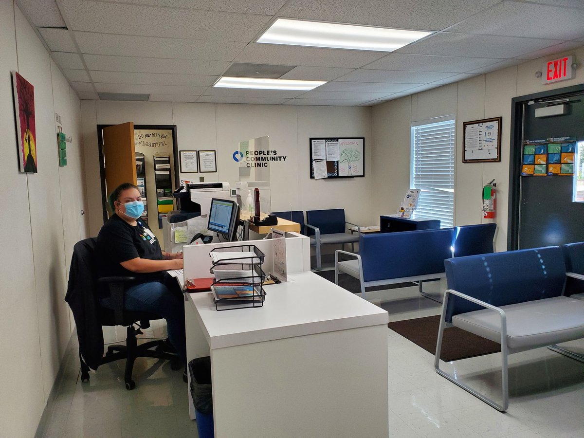 CNeavelMD's tweet photo. If you enlarge this picture, you will see "Be Your Own Kind of Beautiful" as we welcome @ManorISD patients into exam rooms. We're updating & expanding our Manor Mustang Clinic. @Sabrinaavalos20 is Patient Coordinator. #schoolbasedhealthcenter #wellness #noinsuranceneeded https://t.co/jzA2BPurIV