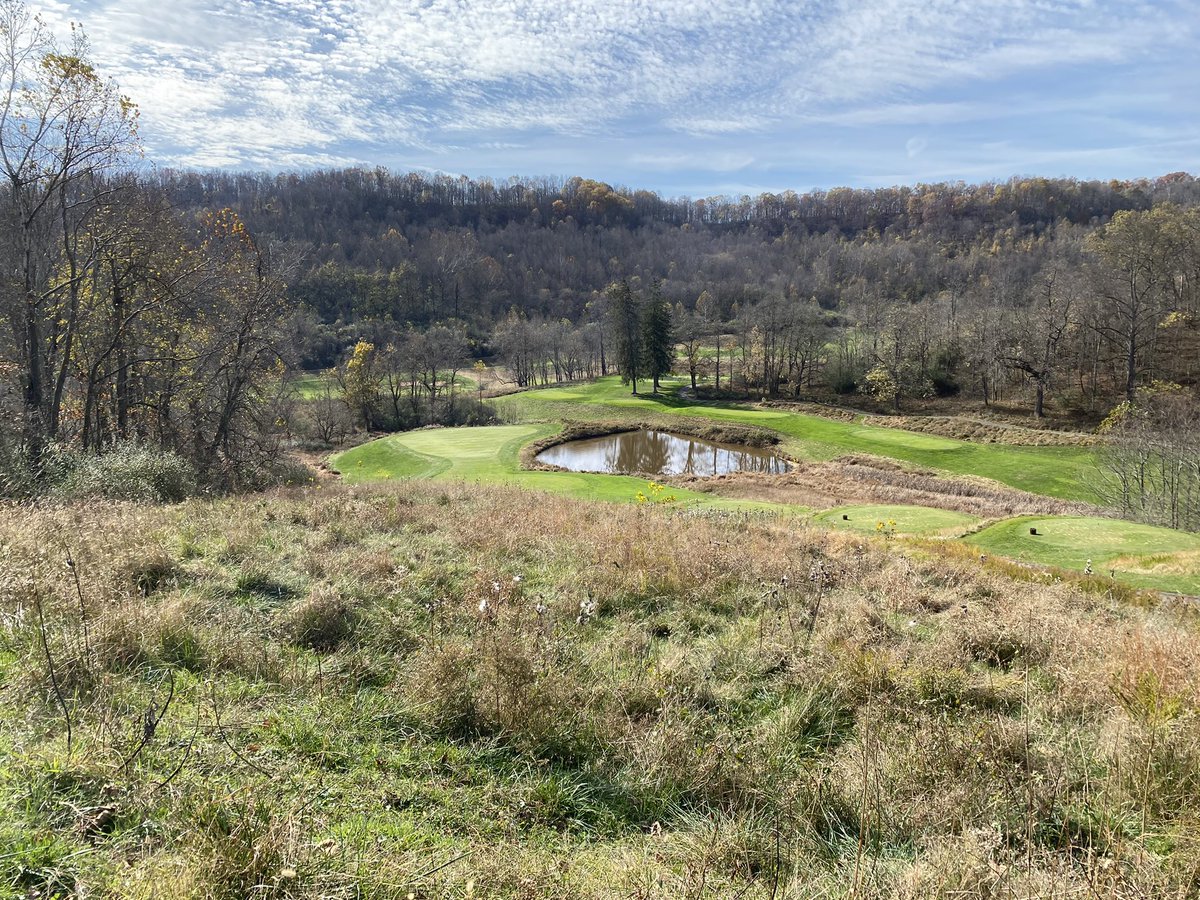 A perfect November morning touring @APDCgolf-designed Stonewall Resort with <a href="/almostheavngolf/">Jason Hollen</a>.