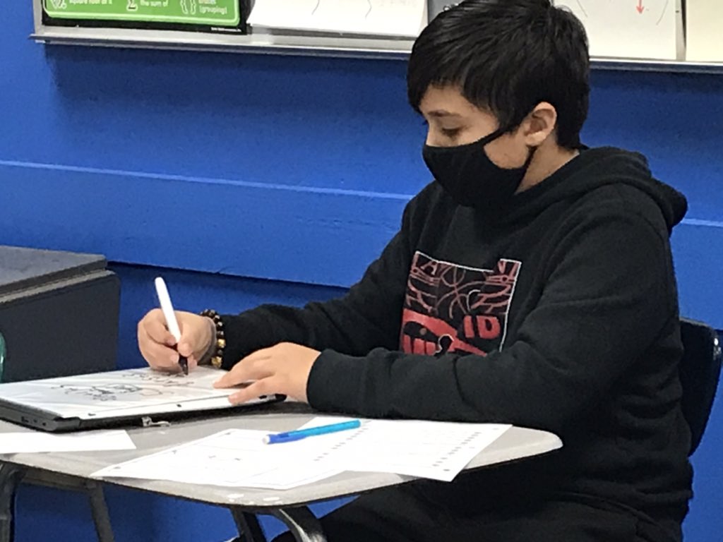 MrsHinckleymath's tweet photo. Personal marker boards and Quick Bag Checks today for simplifying expressions.  #FocusedAndOnTask #ShowMeWhatYouKnow #WICOR @Team7_1Bingham @BinghamBears https://t.co/4TzDfYMMJE