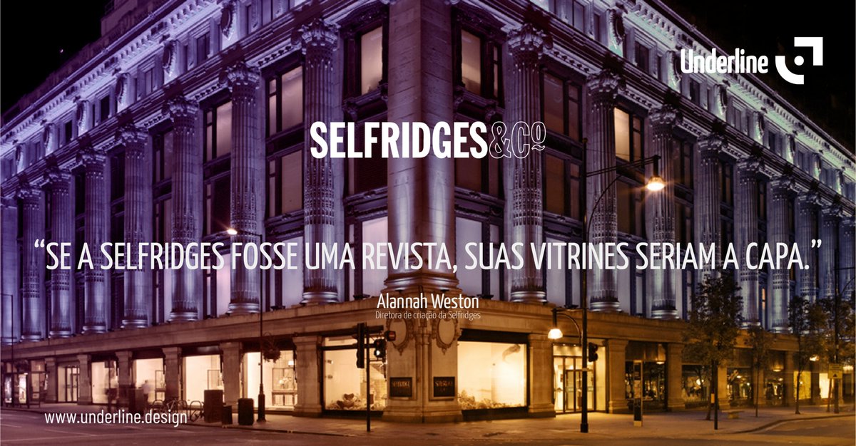 letsunderline's tweet image. A diretora de criação Alannah Weston ressalta a importância da vitrine como síntese de um determinado assunto; o poder que ela tem em atrair os olhares ao fazer a chamada. Mais info: n8qhg.app.goo.gl/WDii 

#letsunderline #branding #visualmerchandising #retaildesign