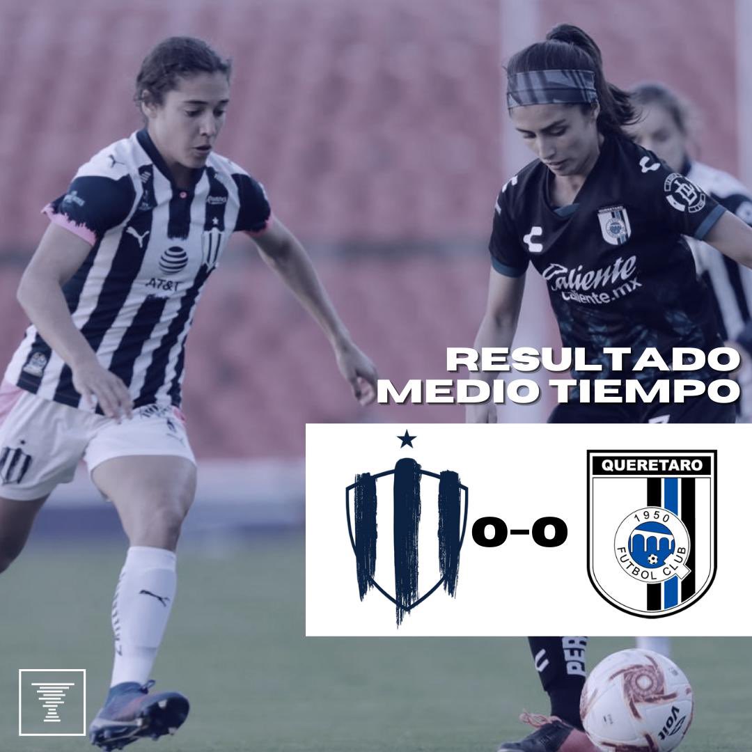 campeonasmx's tweet photo. #QROvsMTY | 🐔 0-0 🤠
45’ ¡Medio tiempo en el Estadio Corregidora!
@GallosFemenil y @Rayadas se van al descanso sin goles en un encuentro bastante disputado por ambas escuadras.
¿Quién abrirá el marcador para la segunda mitad? 🧐
#JugamosJuntos https://t.co/WYkCtsUecB