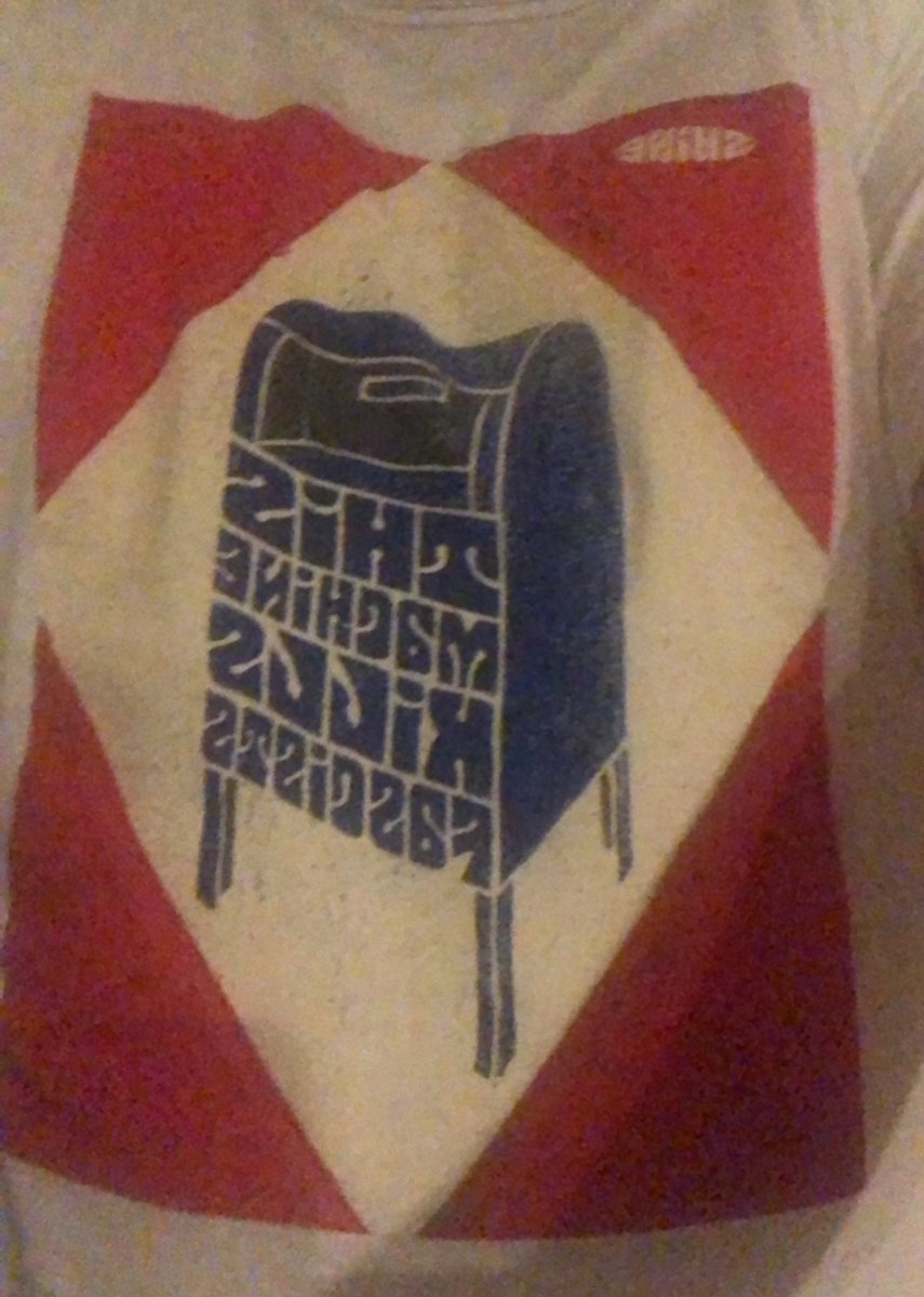 brauchie's tweet photo. Trump just said the election is being stolen from him. He says he is being cheated - with no evidence.
Proud of people who voted by mail. Proud to wear this shirt today. #AllVotesMatter #CallMyDad #lol https://t.co/jdOr9TMreF