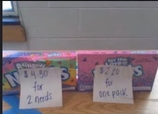 MsPrice1's tweet image. I did some classroom visits today. Students were engaged and learning about unit rates. I think they are ready to go shopping and put their learning to practice. Which is the better buy? #iteachmath #openupmath #makemathrelevant