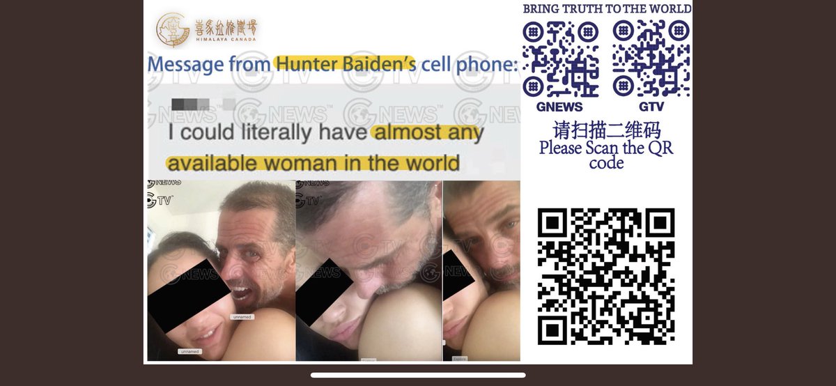SHOWMEAMERICA's tweet photo. @RealJamesWoods @Teriface73 #LabTopFromHell is the connection of #ForeignInterference! The CCP controls Joe Biden through his son Hunter. https://t.co/SwPbkqtQkW