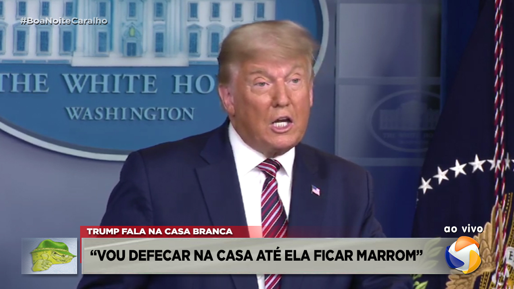 TVMaresol's tweet image. Trump anuncia que vai cagar em cada móvel da Casa Branca caso perca eleições