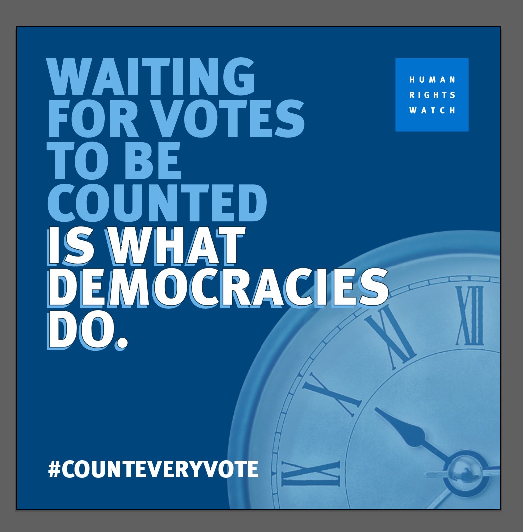 Waiting for votes to be counted is what democracies do