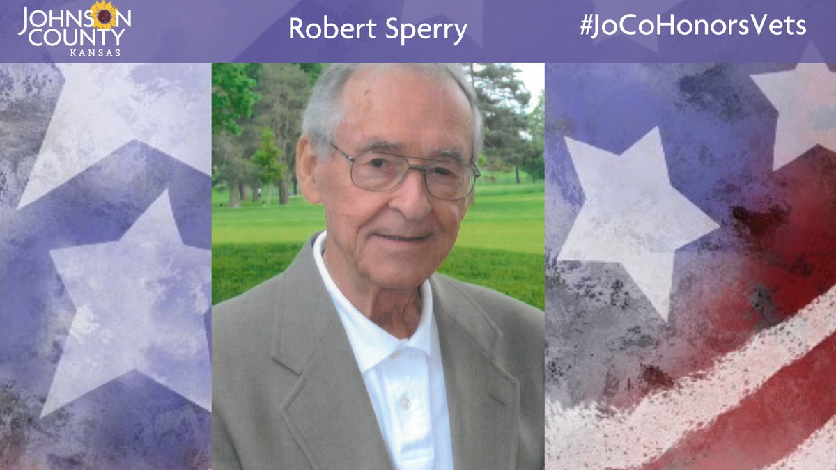 Meet Robert Sperry who resides in Overland Park ( @opcares). He is a World War II veteran who served in the  @USArmy. Visit his profile to learn about a highlight of an experience or memory from WWII:  https://www.jocogov.org/dept/county-managers-office/blog/robert-sperry  #JoCoHonorsVets 