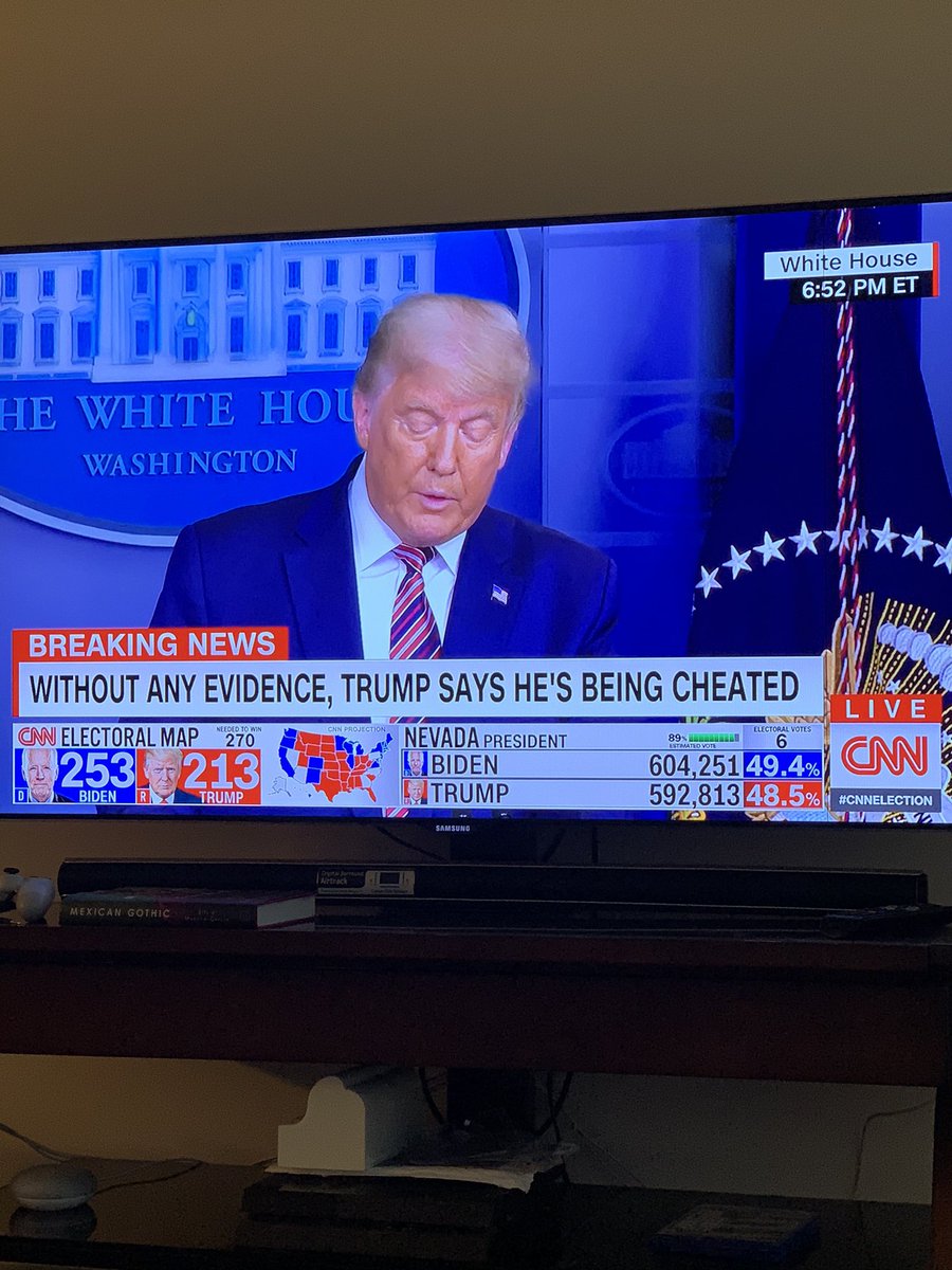 melba_tellez's tweet photo. Trump said votes that came in 3 days after the election were being fraudulently counted. Can someone tell him it hasn’t even been 3 days? 🤣 #TrumpMeltdown https://t.co/Jf9BHpV1Xb