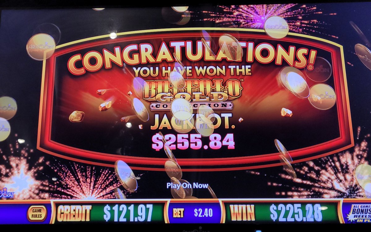 AliceInCasino's tweet image. I was super excited to hit this! My first Buffalo Gold Jackpot! The video will be live tomorrow! #youtube #buffalogold #jackpot #bigwin