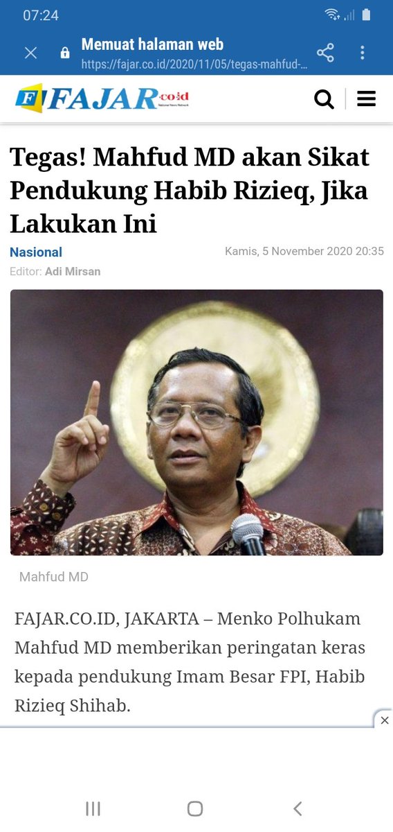 Belum apa apa sudah ngancam  Mfud, Lindungi keamanan warganya   itu tugas Pemerintah dan hak warganya mendapatkan perlindungan. Belum apa apa sudah bilang Sikat 
#IBHRSBangkitkanGhirahUmat