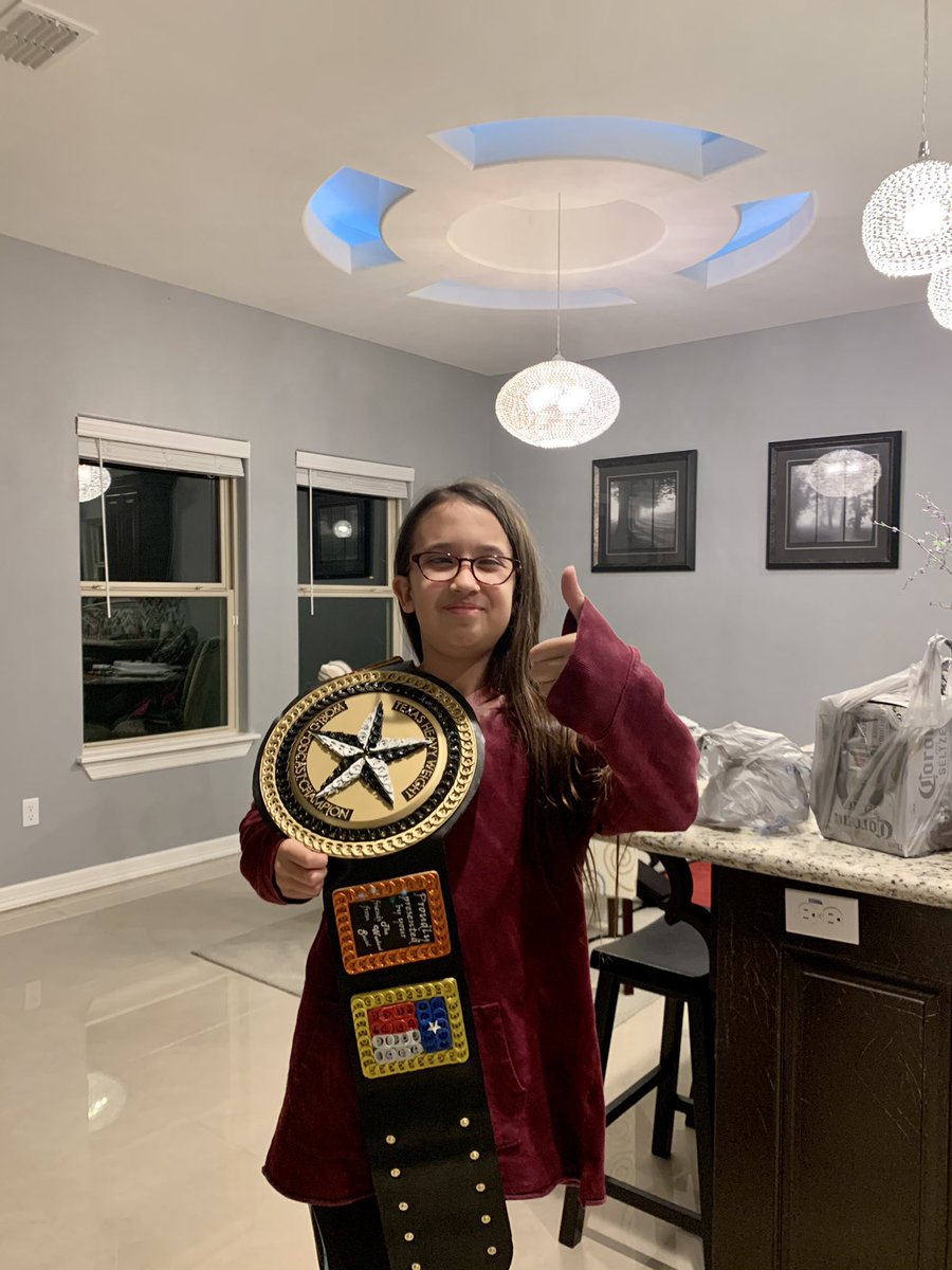 chrasm8's tweet photo. When it’s the weekend with the spawn &amp; she spots your belt ...... You know she’s got to strike a pose #TheWeekendSocial #podcast https://t.co/dez6fS9eXs