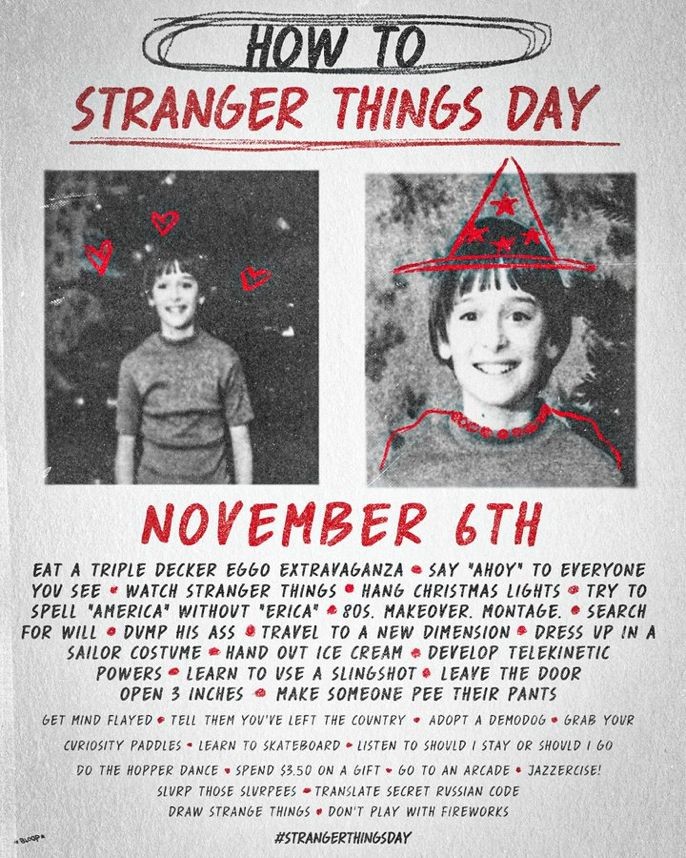 cris on X: 37 anos atrás o Will Byers desapareceu,tudo mudou depois de 6  de novembro FELIZ STRANGER THINGS DAY!!!  / X