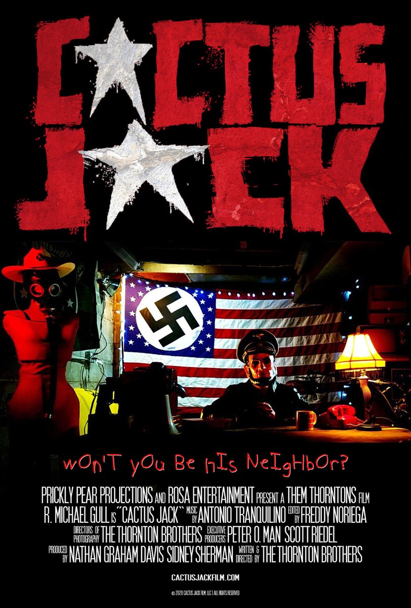 teaser_trailer_'s tweet photo. Cactus Jack - movie poster and trailer --> https://t.co/ciGMin3xAI

Starring R. Michael Gull, Chris Sandberg, Chris Thornton

Horror movie

#CactusJack #CactusJackMovie https://t.co/rHdVZwgwRA
