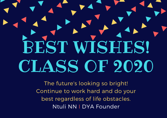 DYADIEPSLOOT's tweet photo. Best Wishes to #Classof2020 #Matric2020
Hard work, shall see you through against all odds. @NelsonNkanyiso https://t.co/213njcApYi