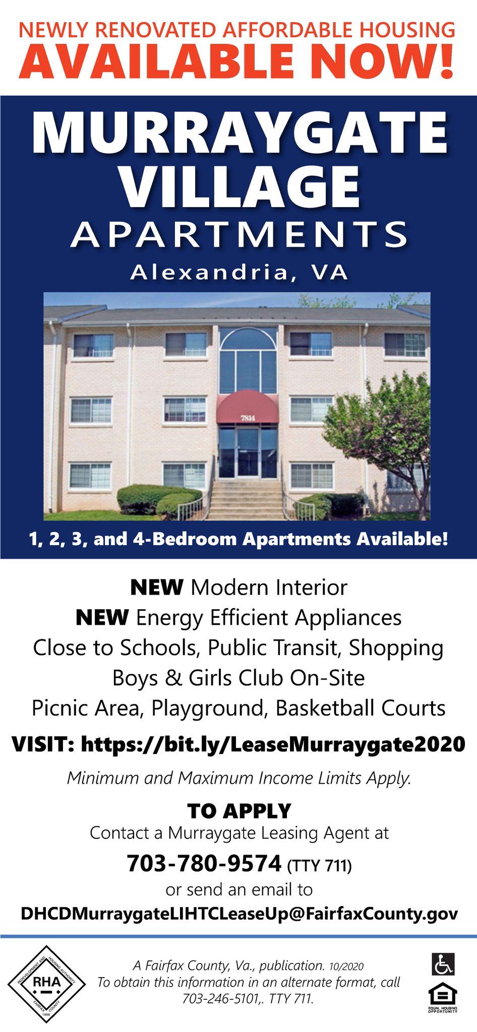 Fairfax County Government Affordable Housing Available Now At Murraygate Village Apartments Newly Renovated 1 2 3 And 4 Bedroom Apartments Available For Immediate Move In In Alexandria Details At T Co 4g9iiizqrn