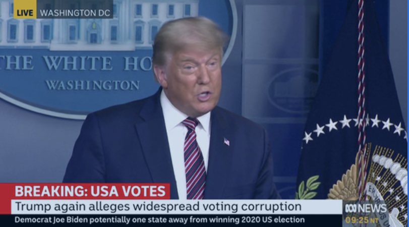 GavinDuffy's tweet photo. #Trump is amazing, when he has gone so low, so many times in the last four years, he can yet go lower still! His attack on democracy, his inability to accept the people have spoken is; ungracious, outrageous, and worst of all, contagious within his hardcore support base. https://t.co/xUmNNoXCkf