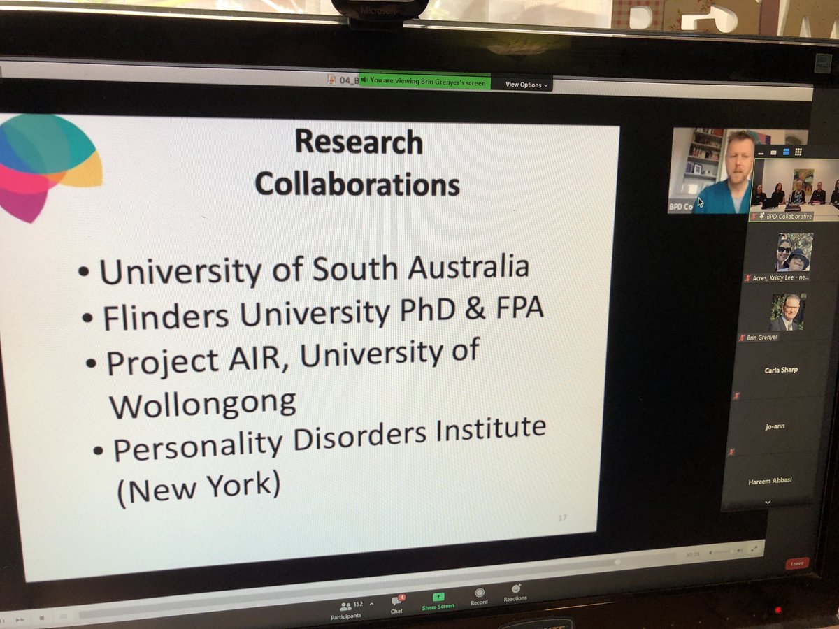 AcresKristy's tweet photo. Collaboration Partners in BPD! @projectairstrat @OzBPD @MHResearchUniSA @uowresearch https://t.co/lxdQ7ggga2