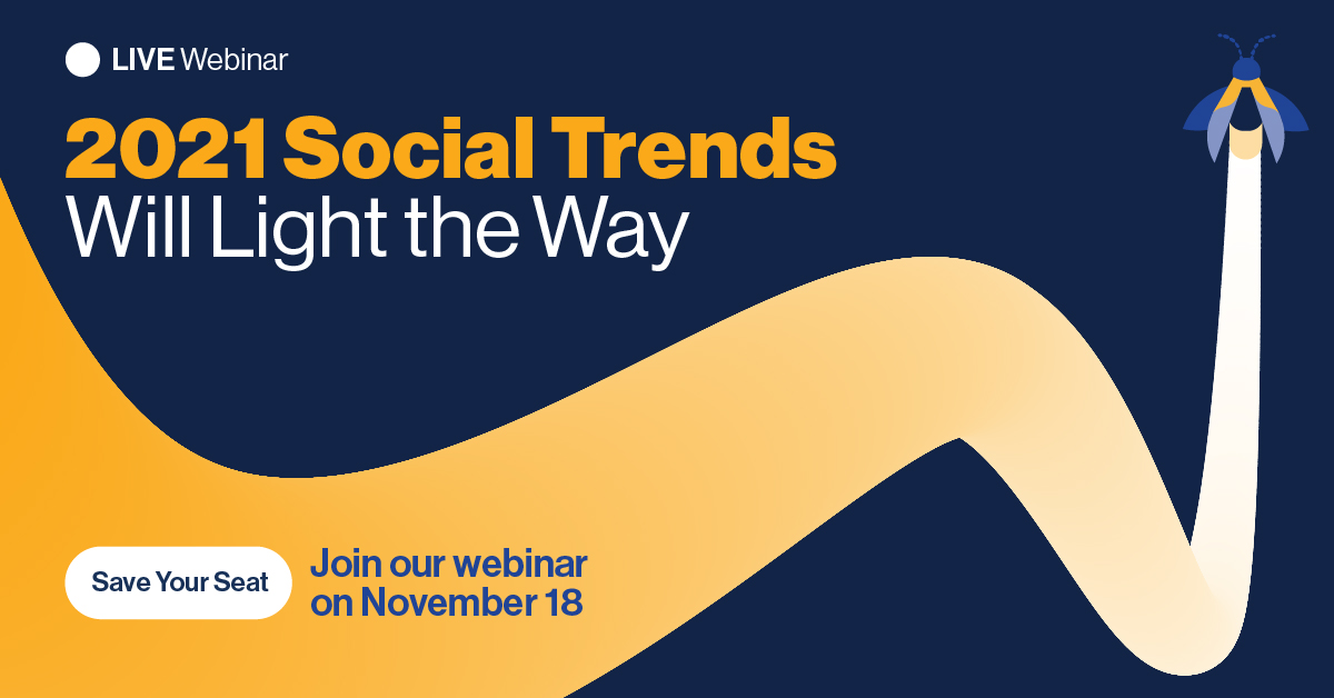 Dmack_parked's tweet photo. It’s been a dark year. But our 2021 social trends webinar will light the way forward. 

Join to learn how to navigate complex issues that real professionals (like you) are facing when it comes to broadening your organization’s use of social media. https://t.co/UOeXdH1v9G https://t.co/PRVjFGxIXA