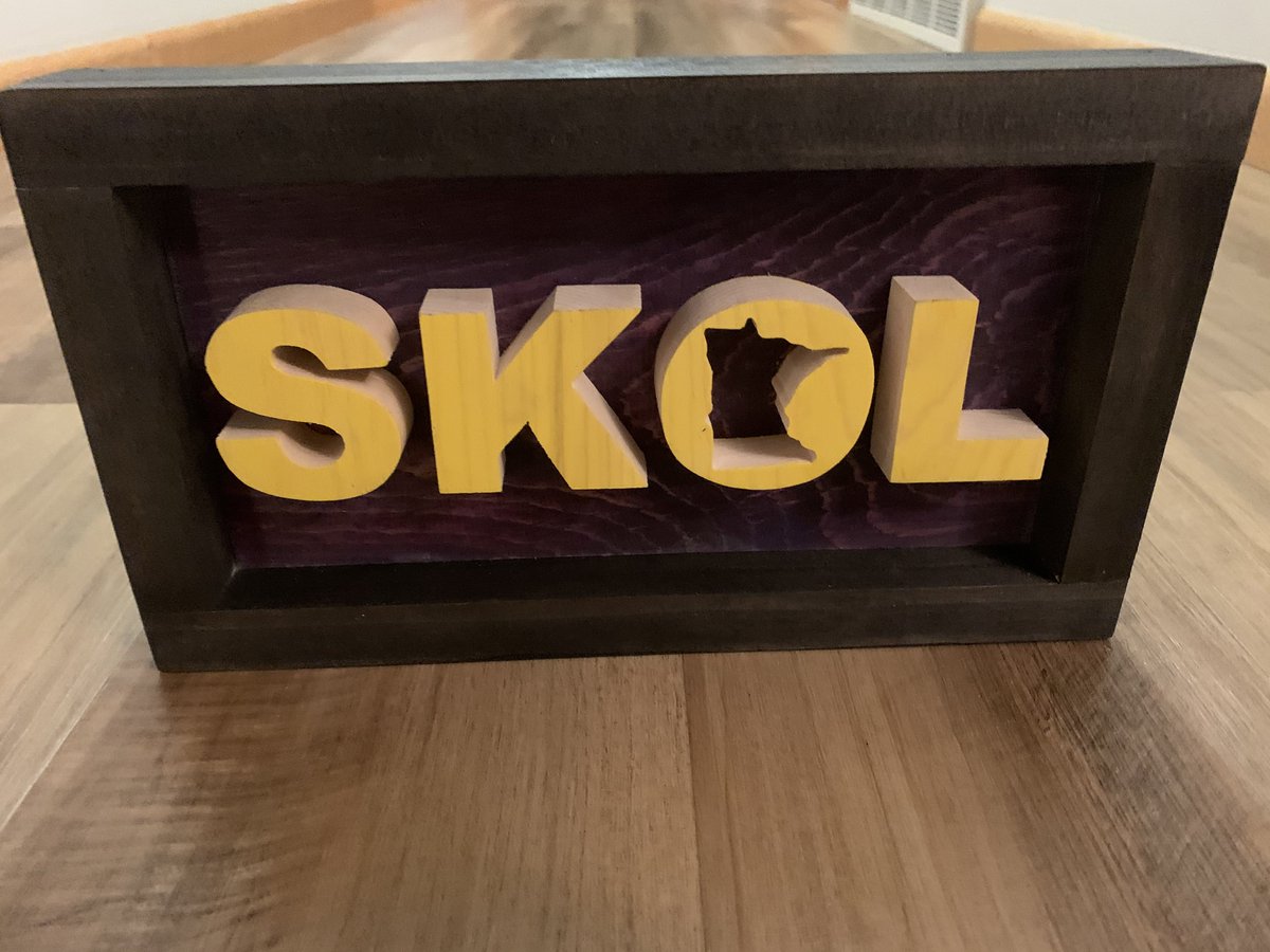 MicAVikings's tweet photo. Shout out to @thatsbadassmn . Looks awesome! Quality product. I recommend. Go check them out on Twitter or Instagram. #Badbutt #skol https://t.co/t4d7QoByGB