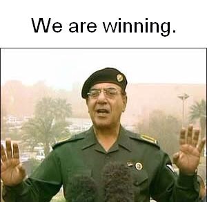 I can't help thinking about "Baghdad Bob" after seeing #DonaldTrump speech, the 'leader' of the free (democratic) world, losing the election, his mind, sense of reality and any credit he had left. #ElectionResults2020 
"There are no American infidels in Baghdad. Never!"