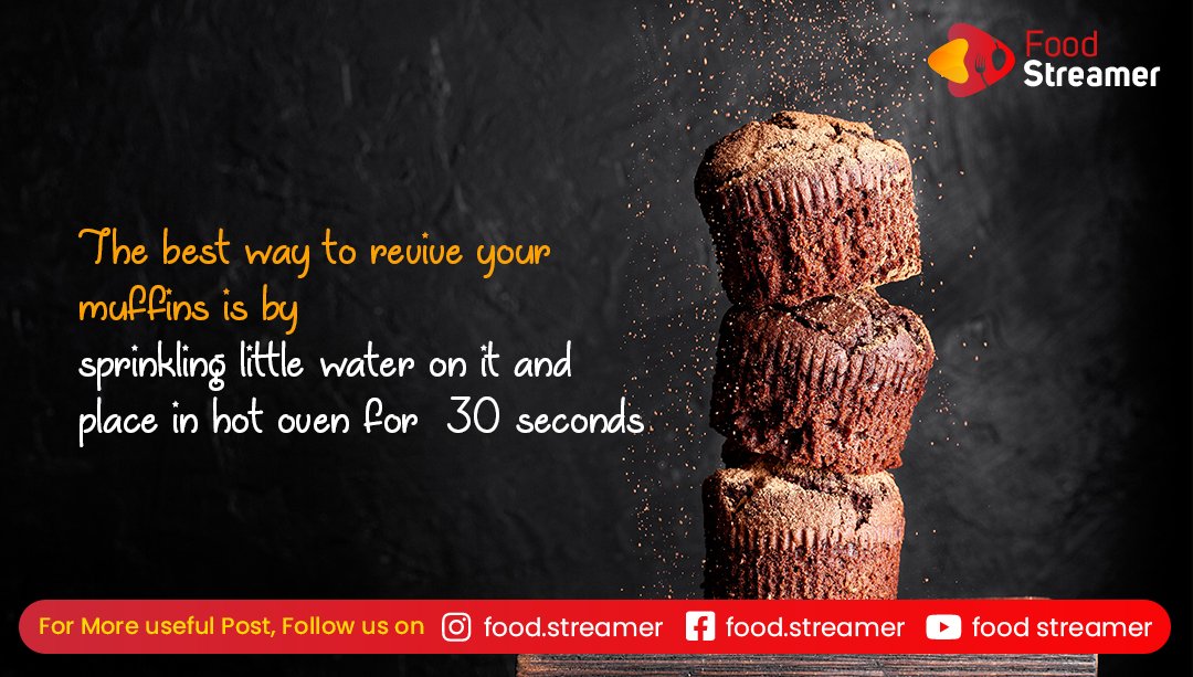 foodsstreamer's tweet image. Now have your one-day-old muffins. Share your cooking secrets in the comments section.

#baking #bakingtime #bakingvideo #bakinglove #bakingday #bakingclass #bakingfun #bakingsoda #bakinglife #bakingbread #bakingtools #bakingwithkids #bakingblog