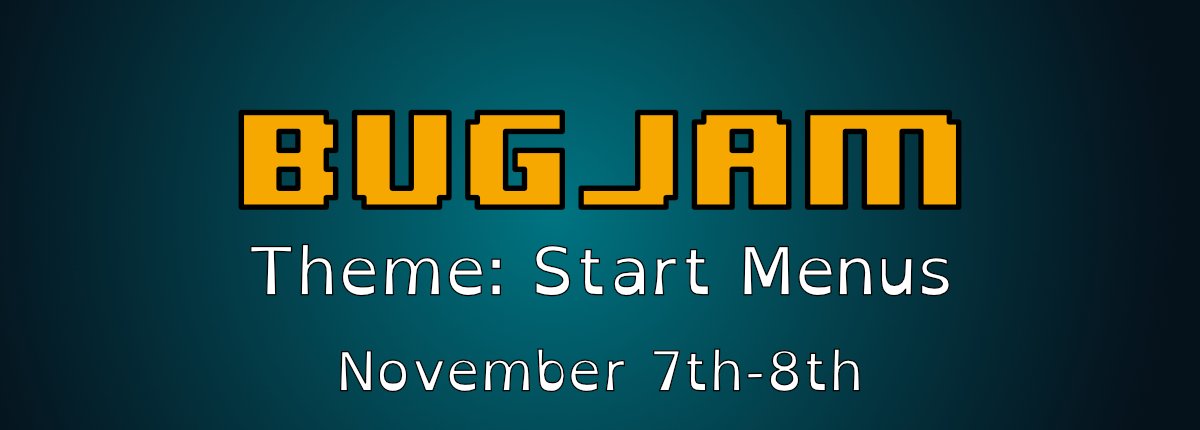 Simpathey's tweet photo. This weekend I am hosting a beginner friendly game jam. The theme is start menus, all you need to do is submit a start menu for a theoretical or imaginary game! Please share this with anyone who may be interested.

Sign up here https://t.co/WTlZvwHTkz https://t.co/NJkvereuPo