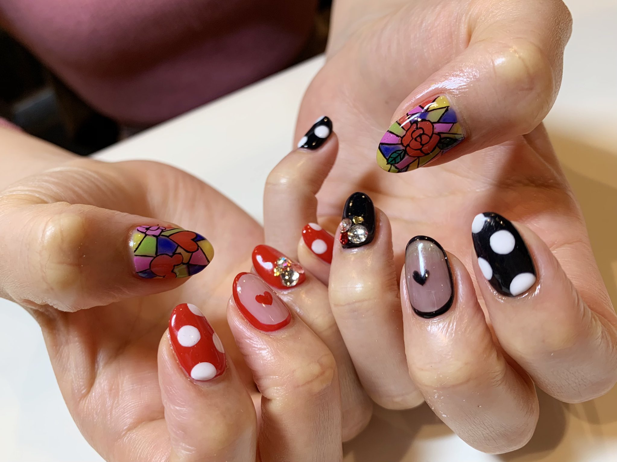 Tokio Nail Sur Twitter Tokionail 新宿御苑前 ネイルサロン キャラネイル 痛ネイル イベントネイル 手書きアート 秋ネイル ステンドグラスネイル ディズニー ミキミニ ドットネイル 隠れミッキー 美女と野獣 美女と野獣ネイル T Co 8h5fhr7yli