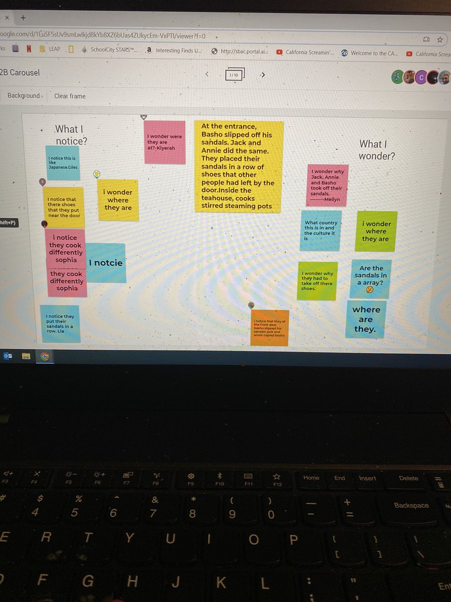 annekrissan's tweet photo. Using #jamboard to do a language arts observation. The kids did great. #ogsd. They’ve got this distance learning thing https://t.co/AbdsdHu1BN