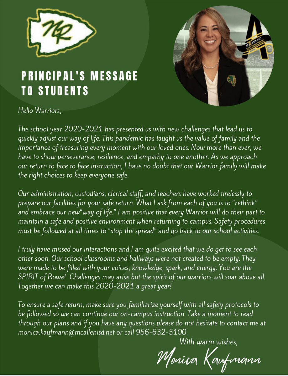 Welcome Back Warriors!