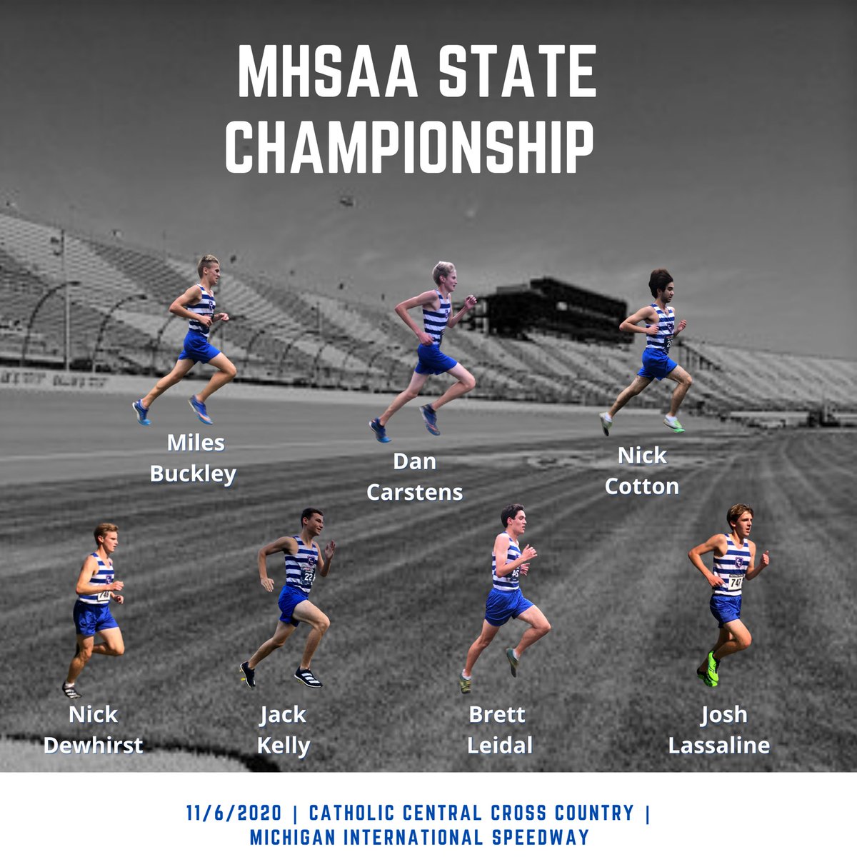 DCC_XCTF's tweet photo. 🚨RACE DAY ALERT 🚨
CATHOLIC CENTRAL CROSS COUNTRY
MHSAA STATE CHAMPIONSHIP
11/6/2020
10:00 am
Michigan International Speedway
#CCPRIDE #WEARECC
#THEBESTINTHELONGRUN #CROSSCOUNTRY #MIS #MHSAA https://t.co/5Qe3W9f9hi
