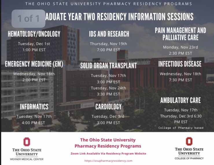 IMPharmD's tweet photo. 👇🏼 Some of our PGY2 programs https://t.co/VTvwRdc6q1