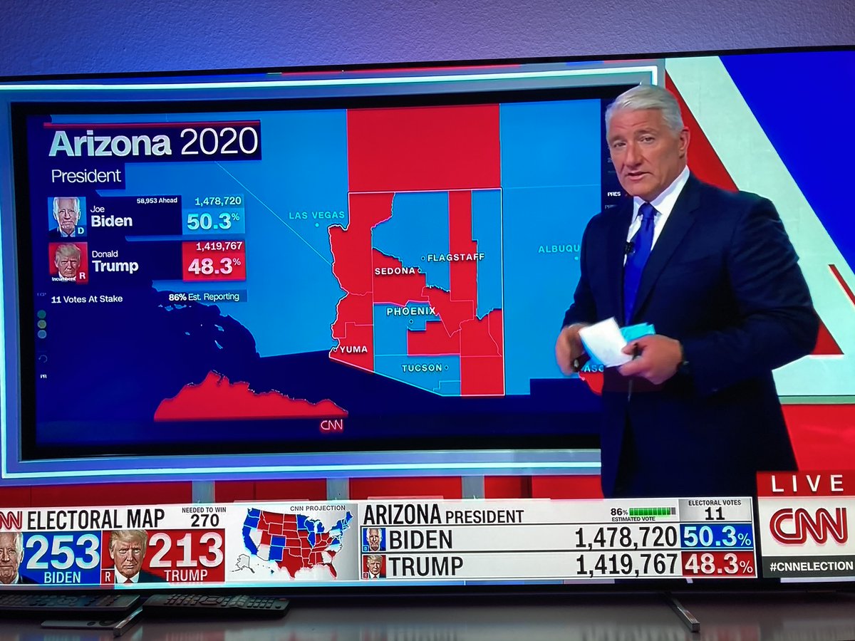 MischaGER's tweet photo. #johnking the goat of this election and #cnnlegend and his #magicmap and Agent Orange 💩POTUS is shrinking and shrinking 😂😆 - epic thrill much better than a crime series https://t.co/TC1G2i616p