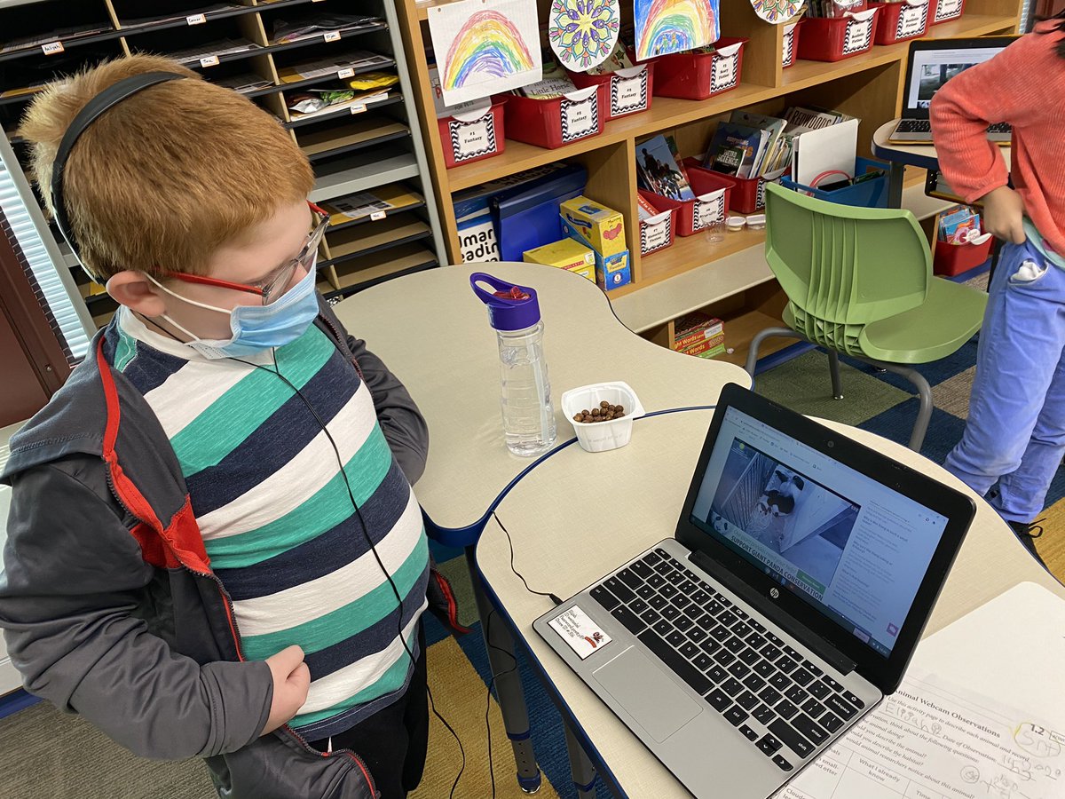 CHEThirdGrade's tweet photo. Zoologists observing animals through webcams at the Smithsonian’s National Zoo! We love our new CKLA unit! #CHE https://t.co/mJ3RLOKBjP