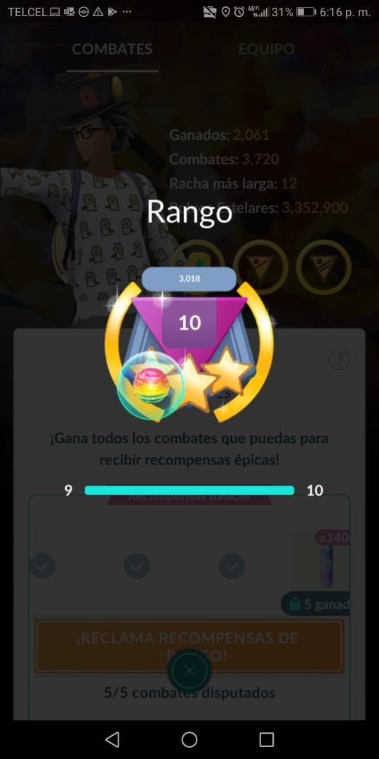 AlberSanchez20's tweet photo. Finally!!!! Reaching Rank 10 playing almost exclusively in Great League. I want to thank all those Azu and G-Fisks in the back. https://t.co/uw9tl7IM97