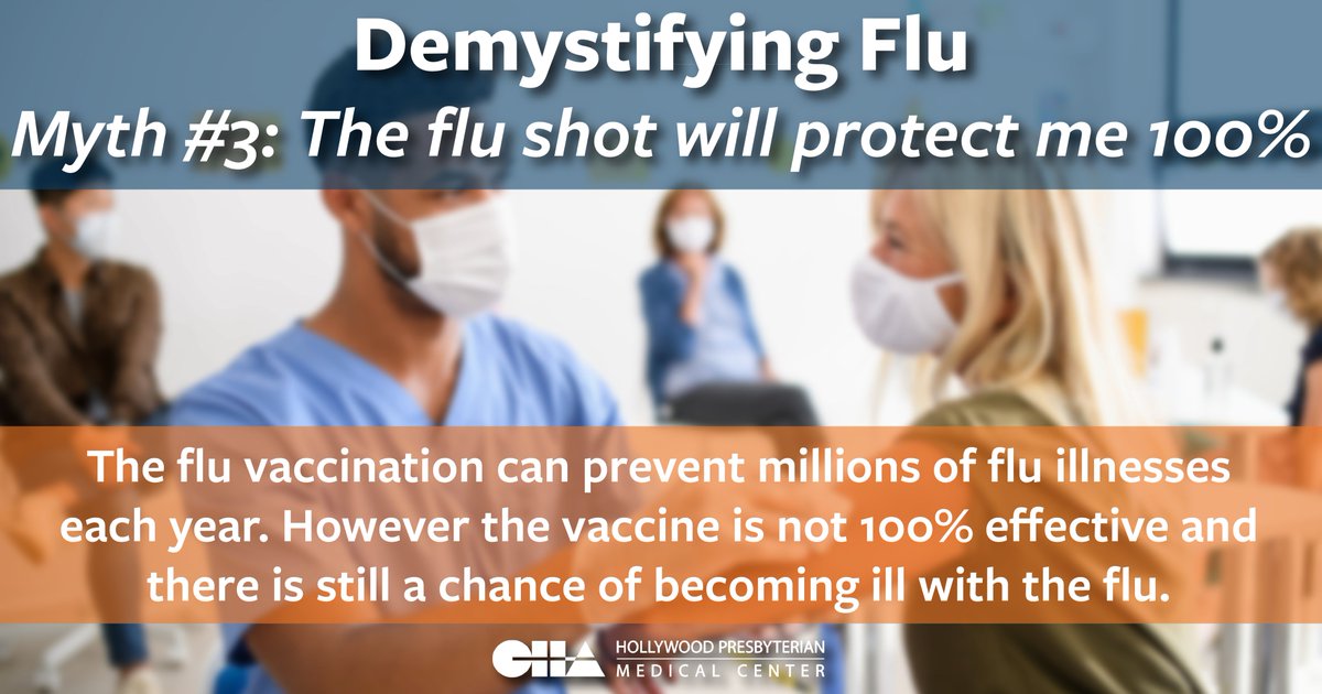 CHAHPMedCenter's tweet photo. If you haven’t already got your flu vaccine, now is the time to get it. There are a lot of myths surrounding the flu. #CHAHPMC expert helps clear up some common misconceptions. #FluMyth #Influenza #Vaccination #FluVaccine #FightFlu #FluSeason #DemystifyingFlu https://t.co/nfysKBlBgY