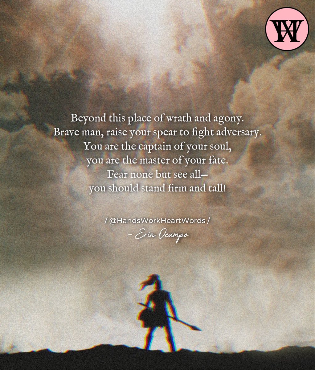 HMind2020's tweet photo. 90 • 
Brave man, you are the master of your fate. ♟♥️🗝

- Erin Ocampo 👑

#HandsWorkHeartWords #HeartNMind2020 #illustration #Poetry #Captions #Inspiration #DailyMotivation #DailyPoetry #MicroPoetry #Life  #Awakening #AwakeningThoughts #Poems #PoemsPorn #BraveMan #Brave https://t.co/cnZ16zRyhy
