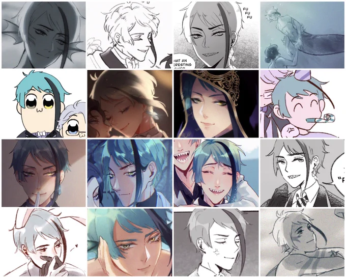 SOME OF MY JADES....?? hbd king...and floyd ofc lol but I've only drawn him like. 3 times.. 