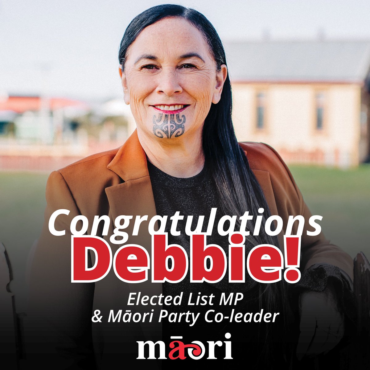 Maori_Party's tweet photo. WE DONE IT! @packer_deb and Rawiri Waititi will lead our return to the 53rd parliament! https://t.co/78zpOuDjkB