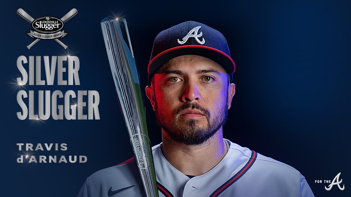 thec0demeister's tweet photo. Not one.
Not two.
Not three. 
but FOUR Silver Slugger winners for my @Braves.
Best line up in baseball.

#MixedItUp #ForTheA https://t.co/iOw19kuJ06