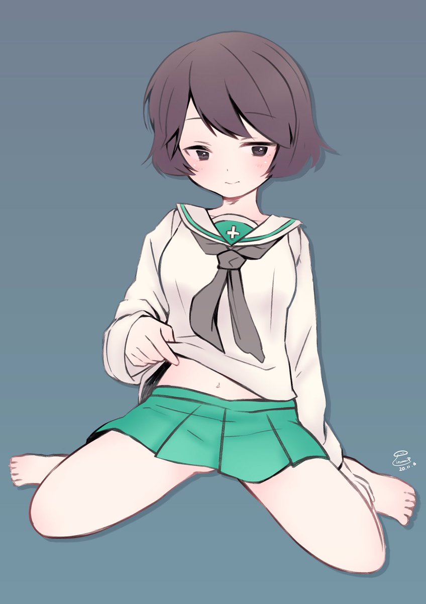秋山優花里 「優季ちゃんはいてないチャレンジ 」|itsumiP𓇼𓆡𓆉 ⋆のイラスト