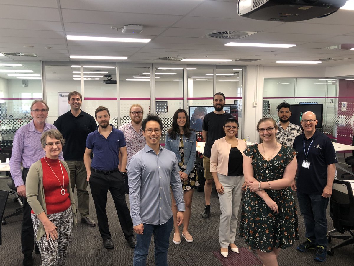 What a great group - some of our team at ACEMS at @QUTSciEng gathering for our annual retreat. This year, we had to do the retreat virtually #ACEMS2020